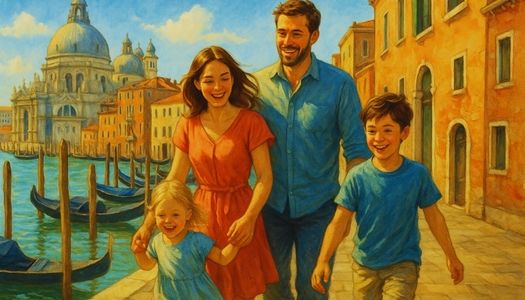 Venice with family