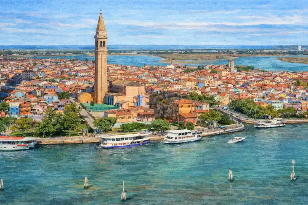 burano-bell-tower-aerial-watercolor-venice