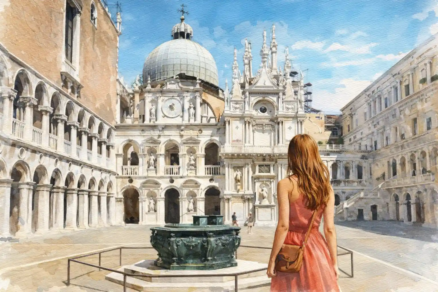 doges-palace-courtyard-girl-watercolor