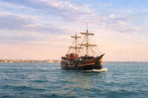 venetian-lagoon-galleon-dinner-cruise-watercolor