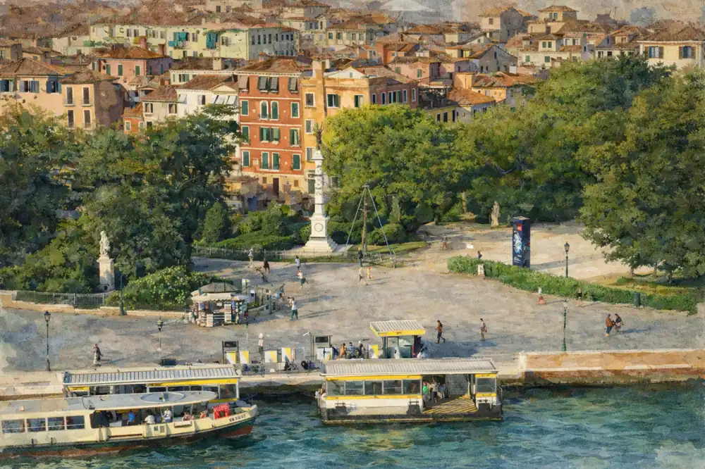 venice-giardini-vaporetto-stop-watercolor