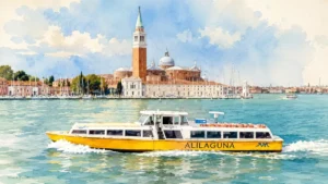 venice-alilaguna-water-bus-artistic-illustration