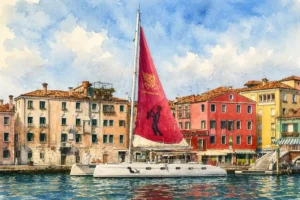 venice-catamaran-watercolor-cruise