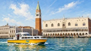 venice-st-marks-water-bus-artistic-illustration