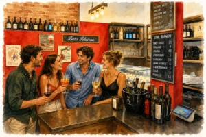 venice-wine-bar-friends-watercolor