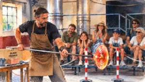 murano-glassblowing-demonstration-watercolor