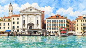 venice-waterfront-church-vaporetto-watercolor